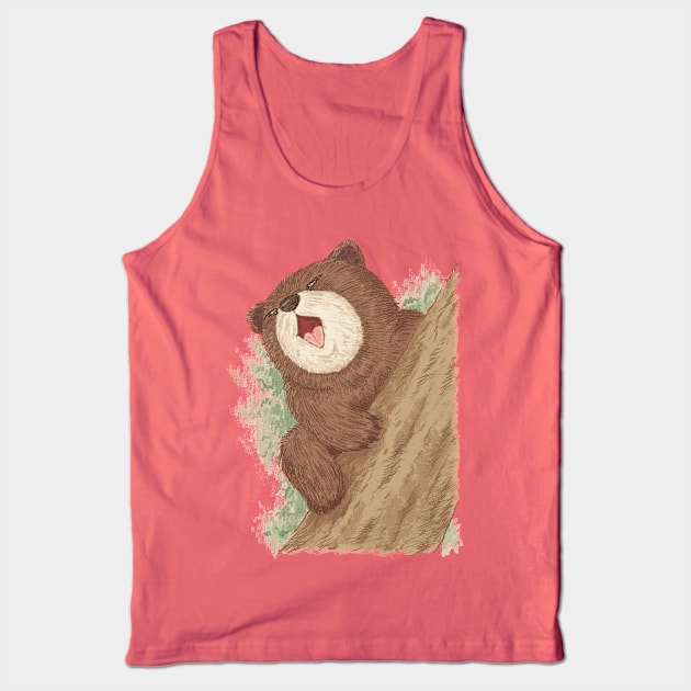 Bear on tree Tank Top by sanogawa